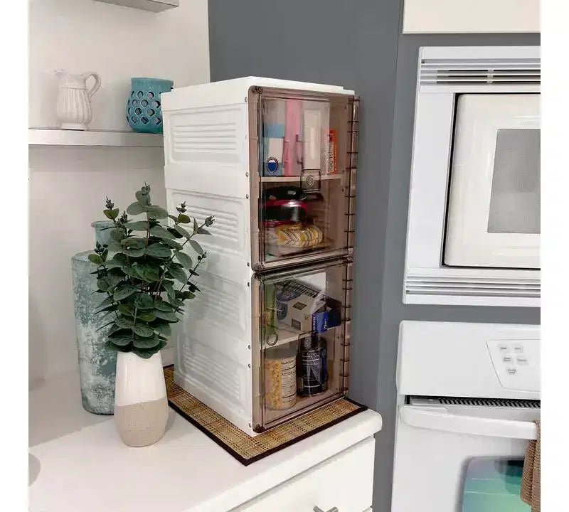 Étagère à chaussures escamotable Jokari – Meuble de rangement pliable et empilable