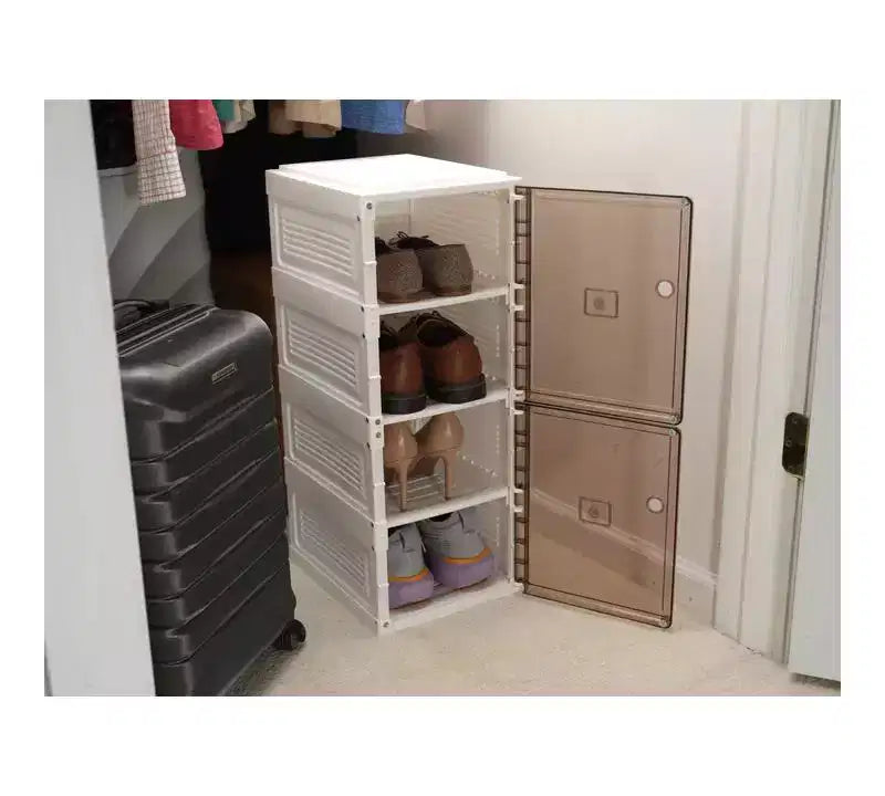 Étagère à chaussures escamotable Jokari – Meuble de rangement pliable et empilable