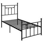 Cadre de lit en métal Costway double/complet/grand format avec tête de lit Rangement sous le lit Sommier tapissier