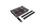 Kit d'étagères métalliques industrielles à quatre niveaux Alera certifié NSF, 48 larg. x 24 prof. x 72 haut, Noir