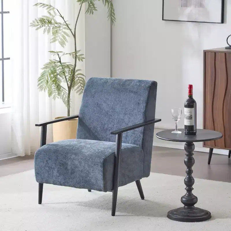 Fauteuil club moderne en fer et tissu Arnold Christopher Knight Home