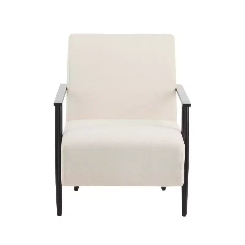Fauteuil club moderne en fer et tissu Arnold Christopher Knight Home