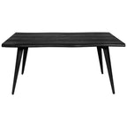 Ensemble de salle à manger LeisureMod Ravenna 7 pièces, table rectangulaire de 63 pouces et 6 chaises Ervilla