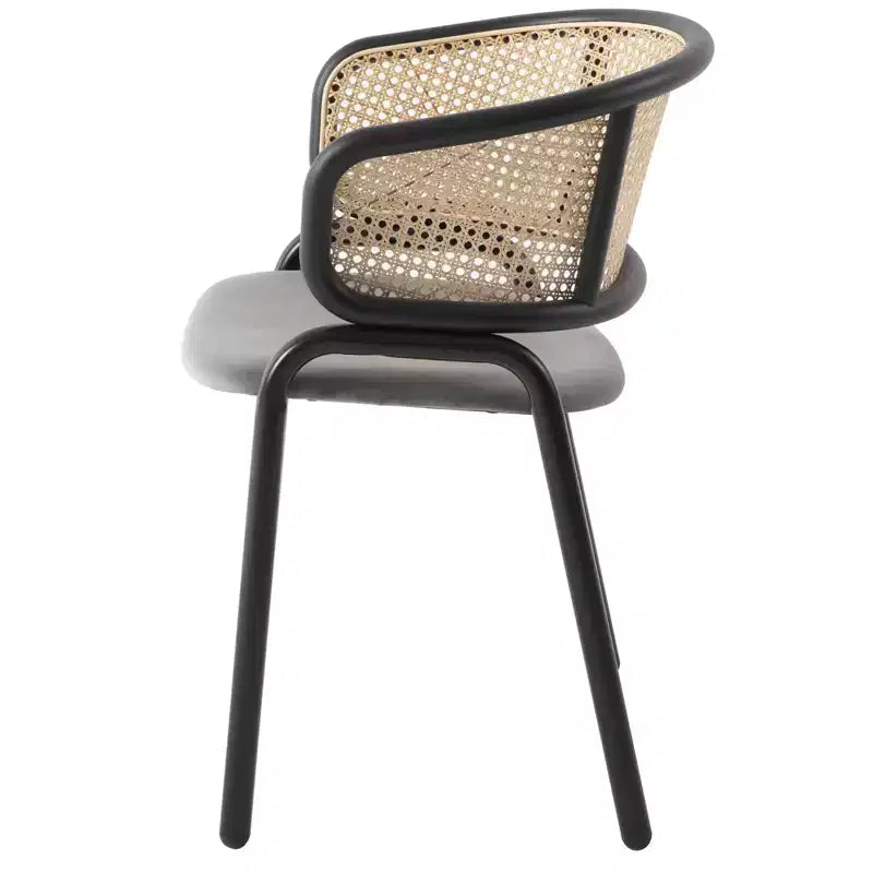 Ensemble de salle à manger LeisureMod Ravenna 7 pièces, table rectangulaire de 63 pouces et 6 chaises Ervilla