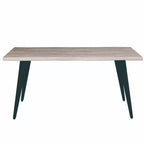 Ensemble de salle à manger LeisureMod Ravenna 7 pièces, table rectangulaire de 63 pouces et 6 chaises Ervilla