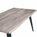 Ensemble de salle à manger LeisureMod Ravenna 7 pièces, table rectangulaire de 63 pouces et 6 chaises Ervilla