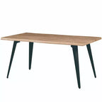 Ensemble de salle à manger LeisureMod Ravenna 7 pièces, table rectangulaire de 63 pouces et 6 chaises Ervilla