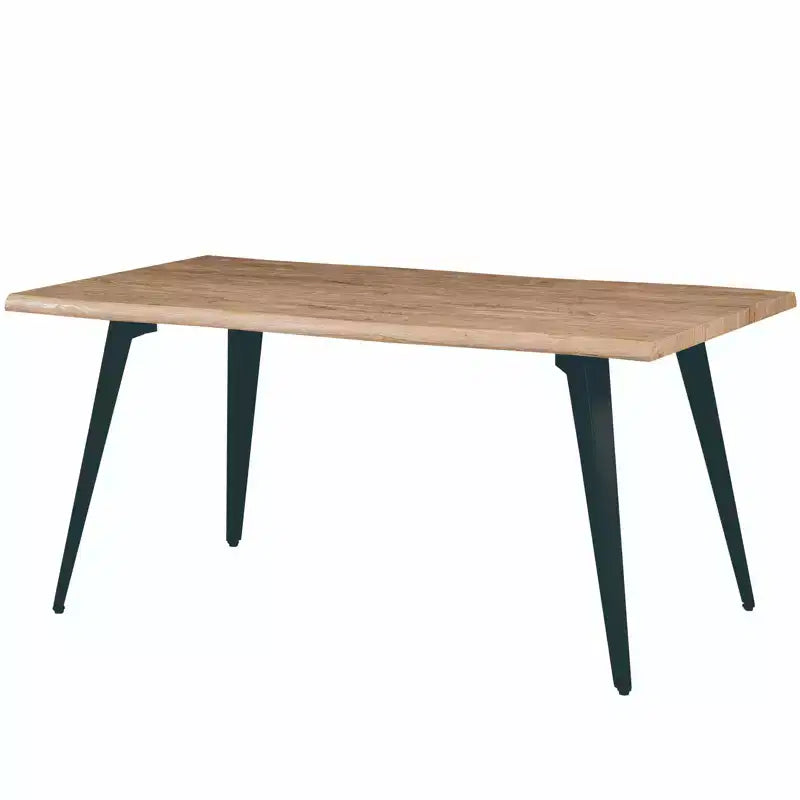 Ensemble de salle à manger LeisureMod Ravenna 7 pièces, table rectangulaire de 63 pouces et 6 chaises Ervilla