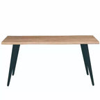 Ensemble de salle à manger LeisureMod Ravenna 7 pièces, table rectangulaire de 63 pouces et 6 chaises Ervilla