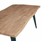 Ensemble de salle à manger LeisureMod Ravenna 7 pièces, table rectangulaire de 63 pouces et 6 chaises Ervilla