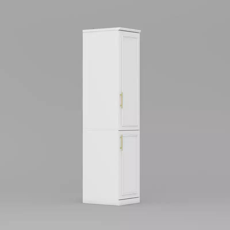 Armoire blanche Hitow, combinaison penderie, style moderne minimaliste, lignes embossées