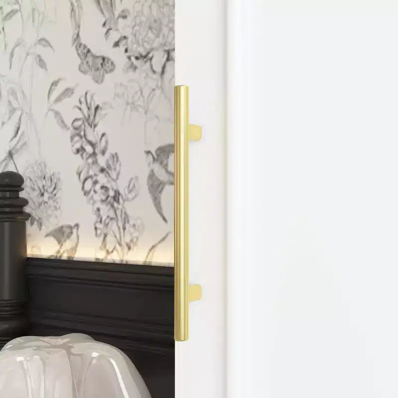 Armoire blanche Hitow, combinaison penderie, style moderne minimaliste, lignes embossées