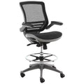 Harwick Evolve All Mesh Heavy Duty Drafting Chair - Gunmetal Finish