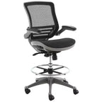 Harwick Evolve All Mesh Heavy Duty Drafting Chair - Gunmetal Finish