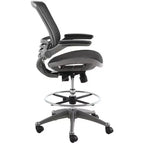 Chaise de Dessin Haute Résistance Harwick Evolve Entièrement en Maille - Finition Gunmetal