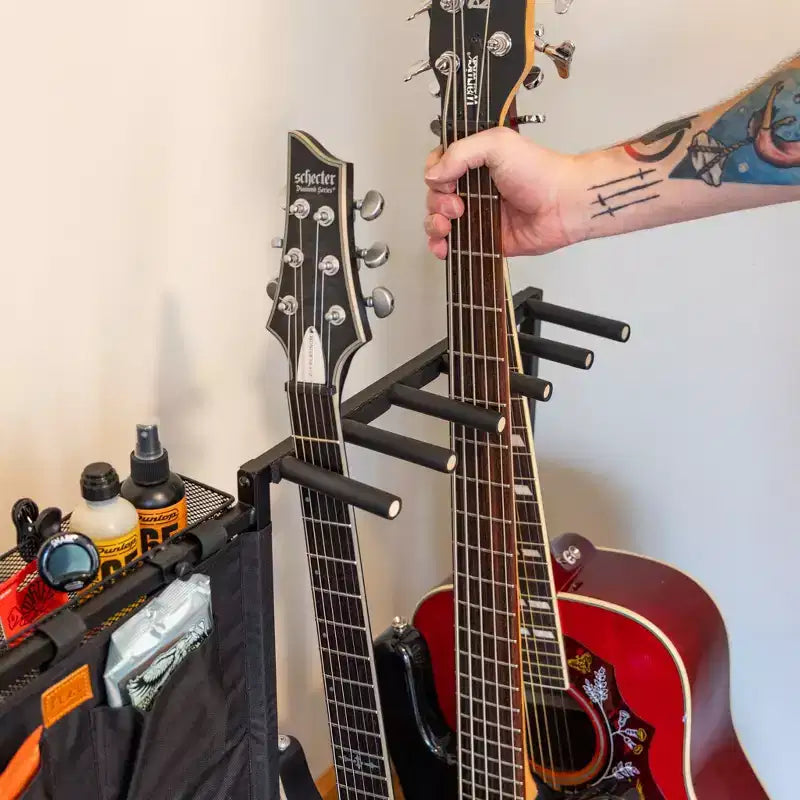 StoreYourBoard Opener, support mural pour 5 guitares | Noir