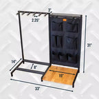 StoreYourBoard Opener, support mural pour 5 guitares | Noir