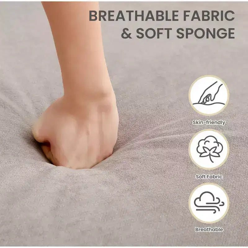 Canapé d'angle Hyleory en tissu respirant doux au design chaleureux et épuré