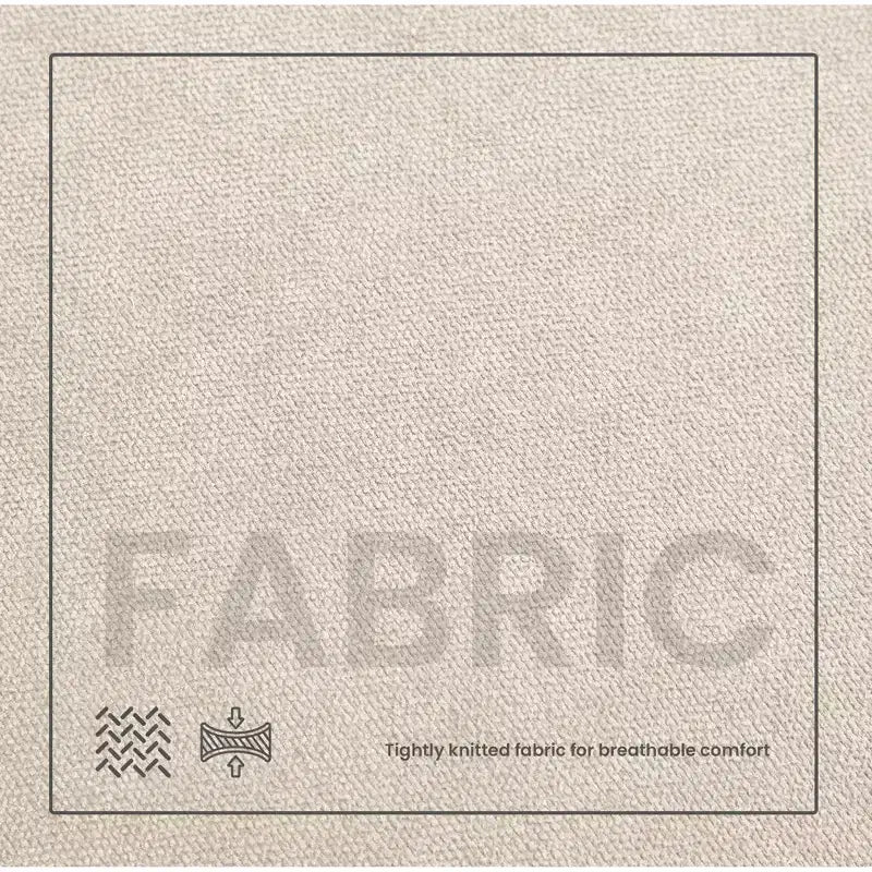 Canapé d'angle Hyleory en tissu respirant doux au design chaleureux et épuré