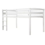 Lit mezzanine double Whisen Modern Design en bois avec échelle, une belle pièce pour la chambre à coucher