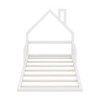 Lit en bois Whisen Modern Design avec tête de lit en forme de maison