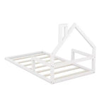 Lit en bois Whisen Modern Design avec tête de lit en forme de maison