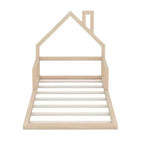 Lit en bois Whisen Modern Design avec tête de lit en forme de maison