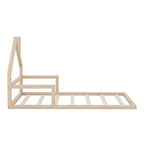 Lit en bois Whisen Modern Design avec tête de lit en forme de maison