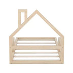 Lit en bois Whisen Modern Design avec tête de lit en forme de maison