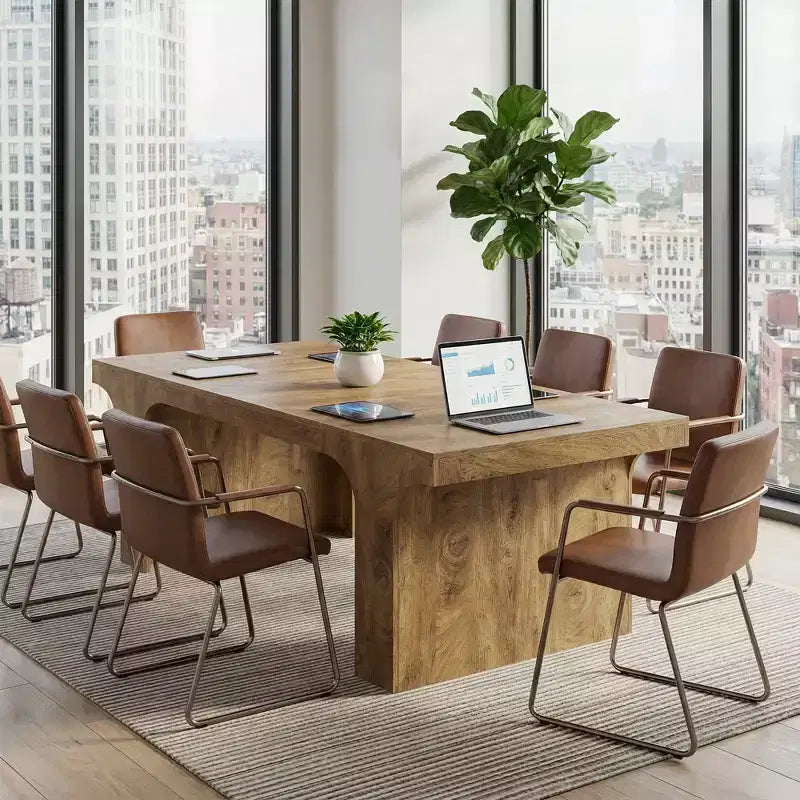 MAYEERTY 70.87 Table de Salle à Manger Rustique en Bois, Bureau et Table de Cuisine Multifonctionnels