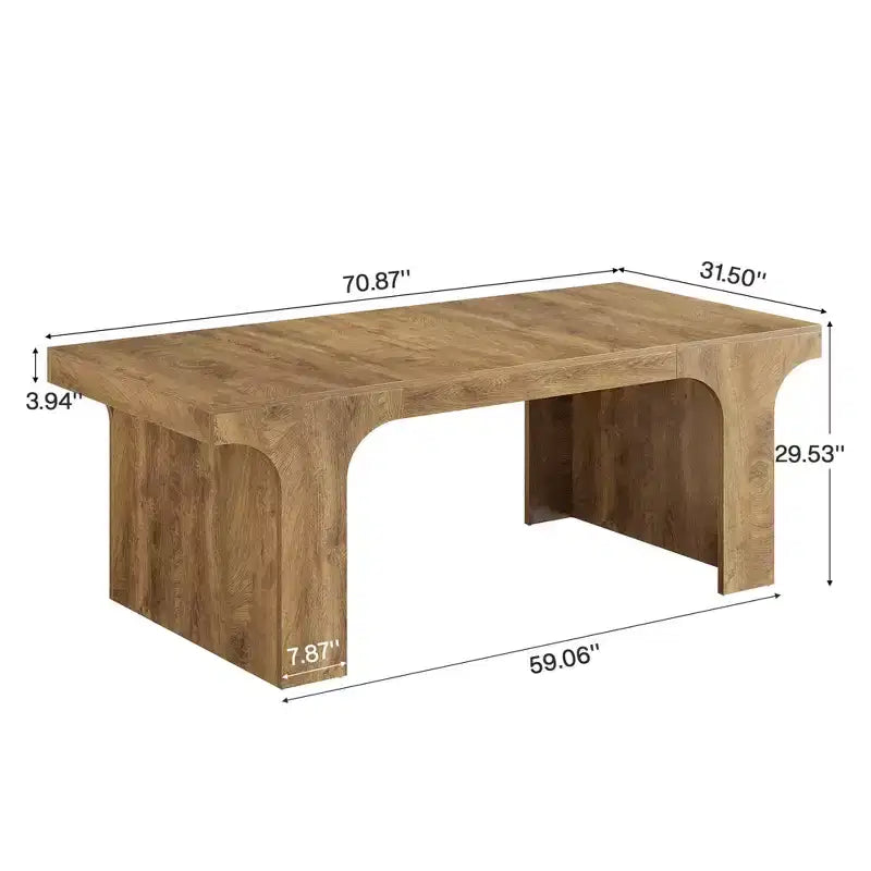 MAYEERTY 70.87 Table de Salle à Manger Rustique en Bois, Bureau et Table de Cuisine Multifonctionnels