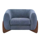 Fauteuil club Christopher Knight Home Raymond en bouclé et bois de bouleau