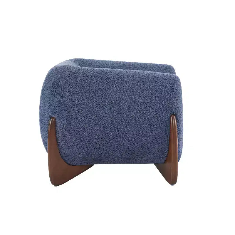 Fauteuil club Christopher Knight Home Raymond en bouclé et bois de bouleau