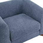 Fauteuil club Christopher Knight Home Raymond en bouclé et bois de bouleau
