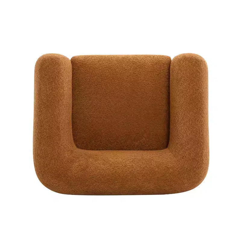 Fauteuil club Christopher Knight Home Raymond en bouclé et bois de bouleau
