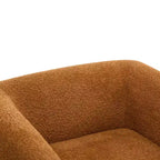 Fauteuil club Christopher Knight Home Raymond en bouclé et bois de bouleau