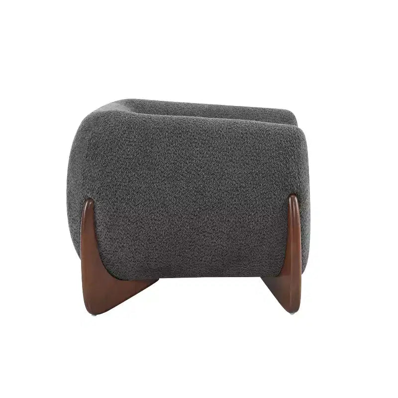 Fauteuil club Christopher Knight Home Raymond en bouclé et bois de bouleau