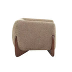Fauteuil club Christopher Knight Home Raymond en bouclé et bois de bouleau