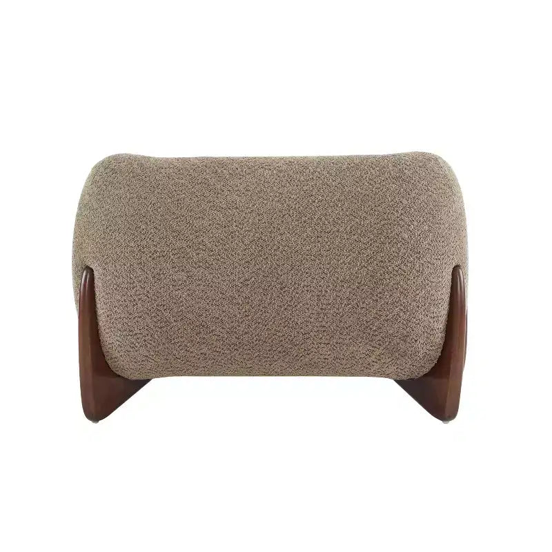 Fauteuil club Christopher Knight Home Raymond en bouclé et bois de bouleau