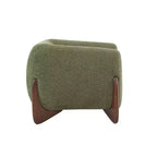 Fauteuil club Christopher Knight Home Raymond en bouclé et bois de bouleau