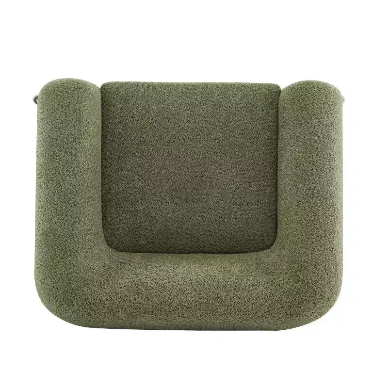 Fauteuil club Christopher Knight Home Raymond en bouclé et bois de bouleau