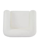 Fauteuil club Christopher Knight Home Raymond en bouclé et bois de bouleau