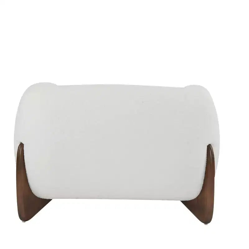 Fauteuil club Christopher Knight Home Raymond en bouclé et bois de bouleau