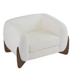 Christopher Knight Home Raymond Birch Wood Boucle Upholstered Club Chair