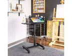 Chariot de bureau mobile inclinable Seville Classics 26 avec tapis de souris