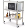 Stainless Steel Shelves, Heavy Duty Adjustable Shelf Unit with Adjustable Height and Vent Holes for Kitchen