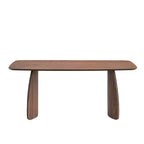 Table à manger rectangulaire GDFStudio Jill 71 en bois avec pieds sculpturaux