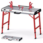 Costway Welding Table 42 x 21 with Adjustable Height 2 Bar Clamps and Carrying Handle