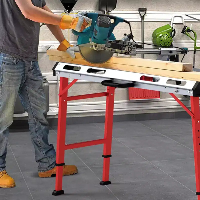 Table de soudage Costway 42 x 21 avec hauteur réglable, 2 pinces de serrage et poignée de transport