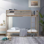 ChaletPosh Twin Over Twin Size Wooden Bunk Bed